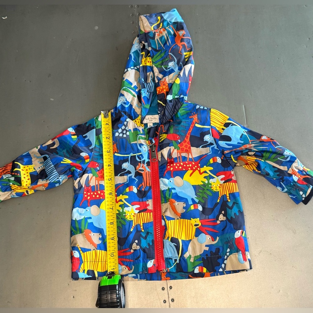 🍁Paul Smith Baby Animal Print Hooded Jacket 3M | Designer Infant Raincoat - Picture 5 of 7